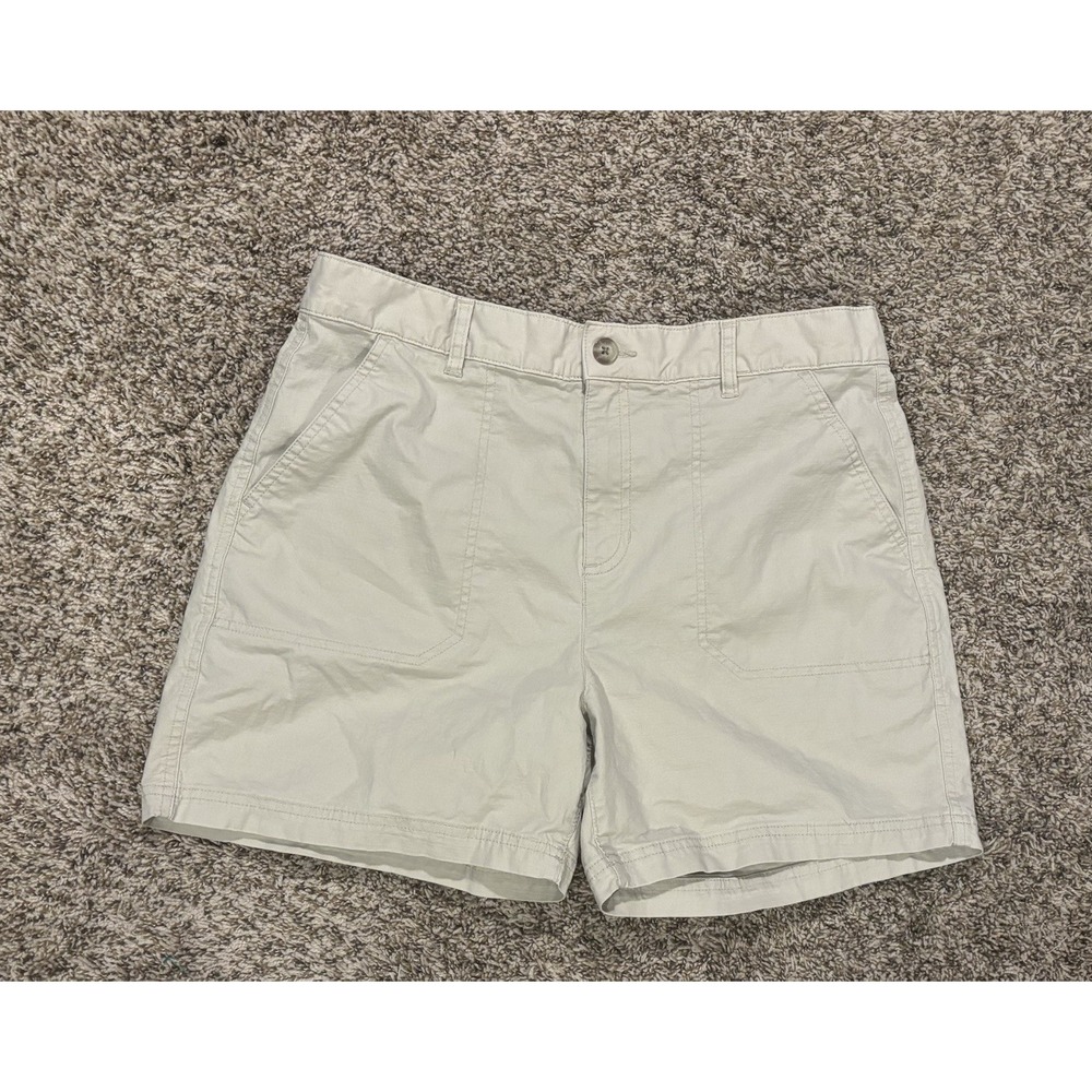 Eddie Bauer Ripstop Utility Shorts Outdoor Lightweight Khaki Women’s 8
